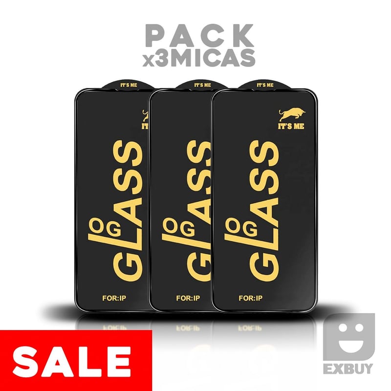 Pack x3 Mica Vidrio Super Resistente OG para Xiaomi Poco X3 GENERICO ...