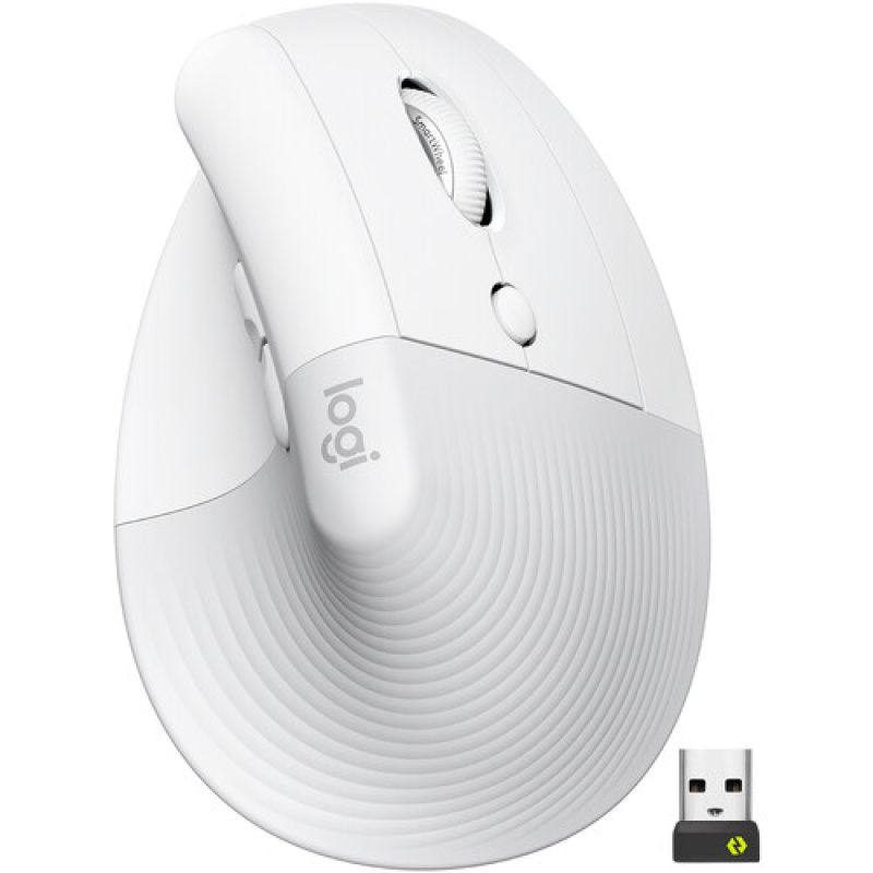 LOGITECH - Logitech Lift Mouse Ergonómico Vertical Inalámbrico - Blanco