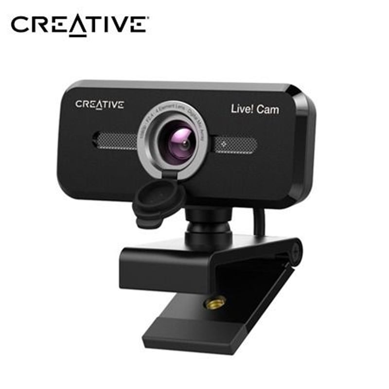 CREATIVE - CAMARA CREATIVE LIVE! CAM SYNC V2 FHD 1080P C/TAPA DUAL MIC USB BLACK (73VF088000000)