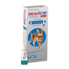 BRAVECTO - Plus 250mg. Spot On para Gatos de 2.8 a 6.25kg