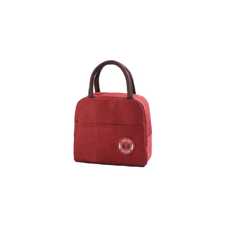 Bolsa Térmica Pequeña MYLERCT 2 Piezas - Forrada En Pana Y Aluminio, Con Bolsillo Exterior, Ideal Para Lunch