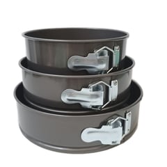 GENERICO - Set de 3 Moldes Desmontables Para Hornear