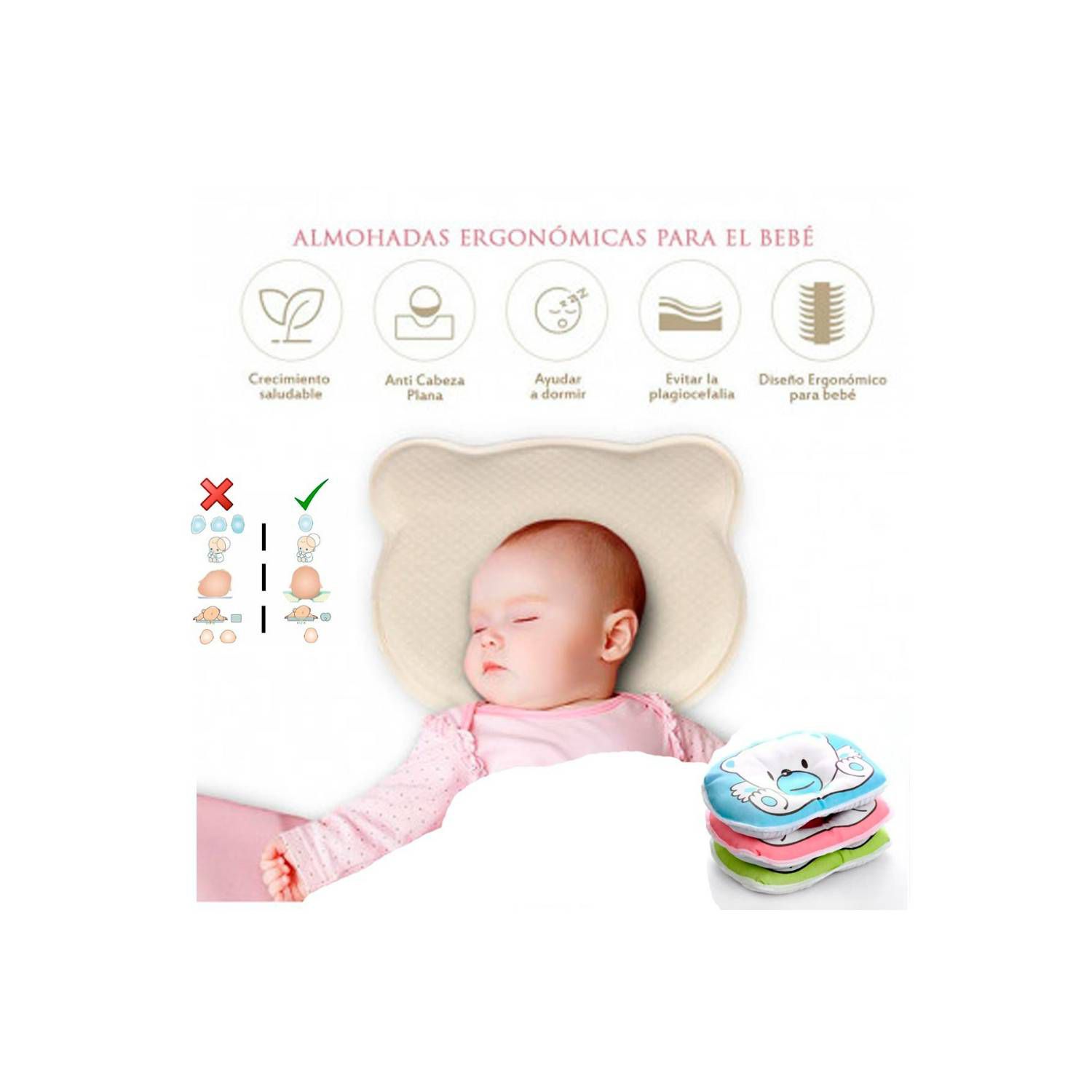 Almohada cabeza shop