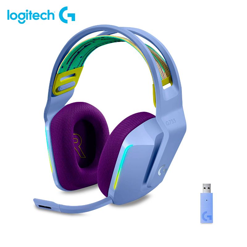 LOGITECH - Audifono con Microfono Logitech G733 lightspeed Lila