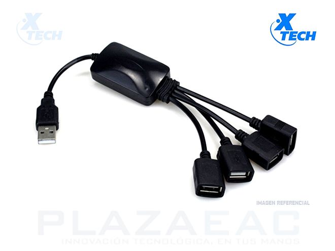 XTECH - HUB XTECH USB 2.0 4 PT XTC-320 HI-SPEED