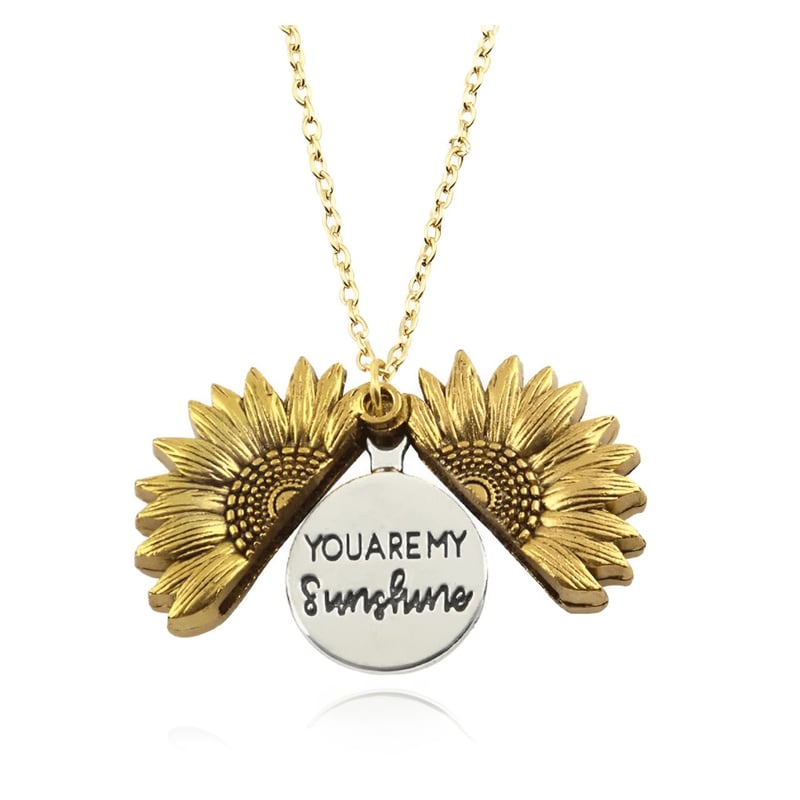 GENERICO - Collar Girasol You Are My Sunshine Acero Joya Regalo Novia