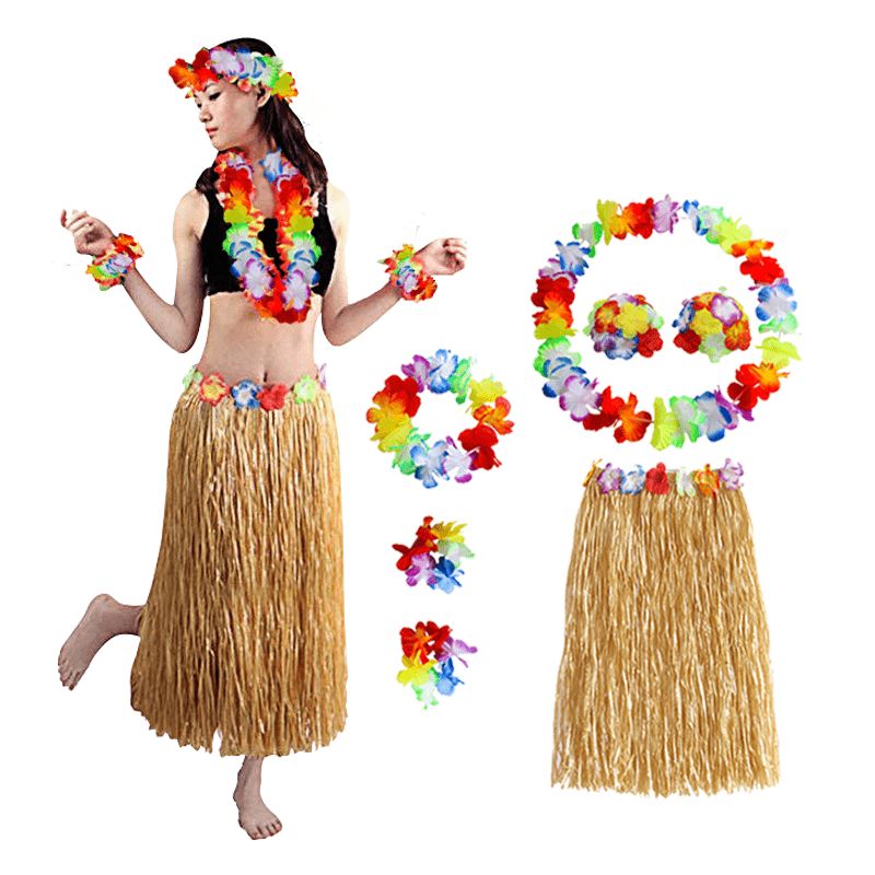 Disfraz hawaiano 5 productos para adulto GENERICO falabella