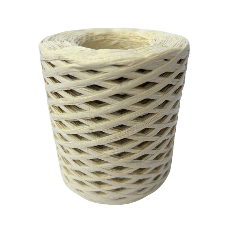 HILO Rafia de papel para tejer a crochet HUESO GENERICO falabella