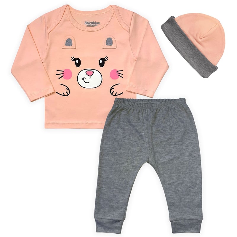 Conjunto Bebe Algodon Osita Shicoblue Sodimac Peru