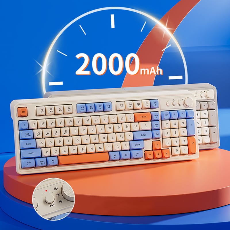 Teclado inalambrico de colores shop