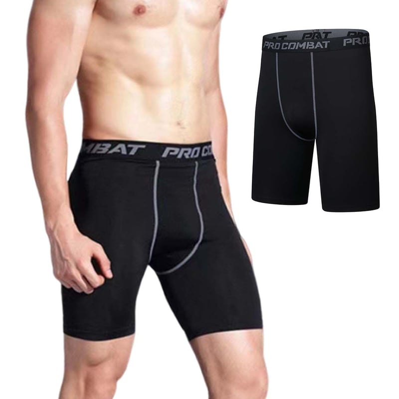 Pantalones cortos ajustados de atletismo para hombre