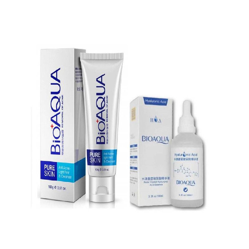 PACK Gel Limpiador Anti-Acne y Acido Hialuronico Bioaqua BIOAQUA ...