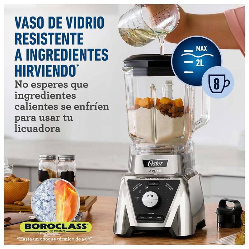 Licuadora Oster Xpert Series con control de textura y vaso Blend BLST3BCPG Sodimac Peru
