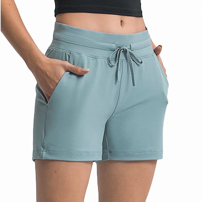 Bermudas De Cordon De Algodon Casuales Para Mujer