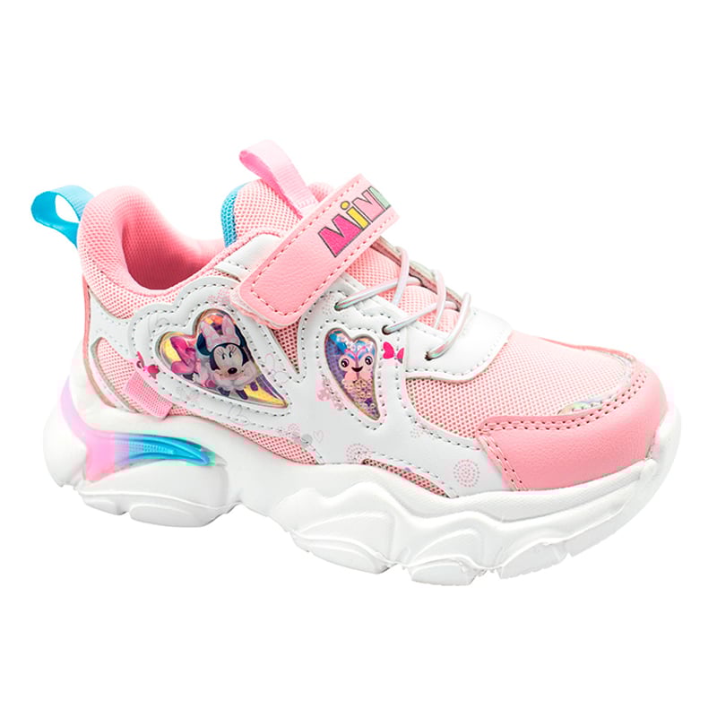 Zapatillas Minnie Mause con Luces para Ninas Disney Rosado