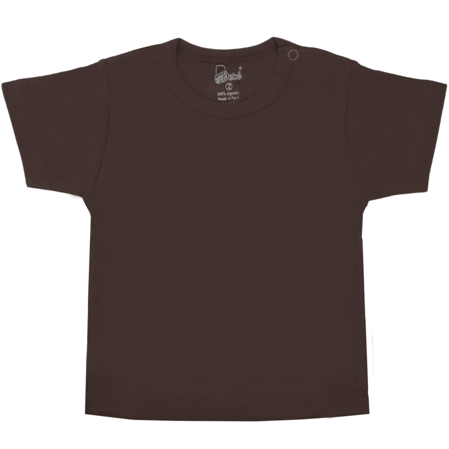 Polo con mangas cortas Marron Claro