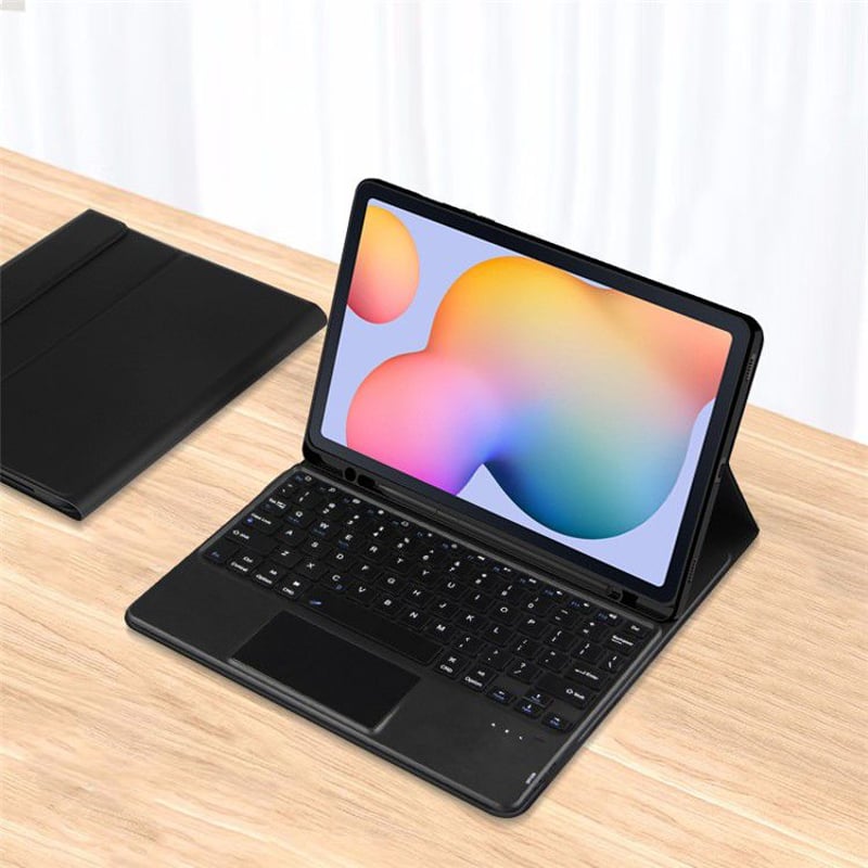Funda con Teclado y TouchPad Para Tablet Samsung S6 Lite 10.4" Negro ...