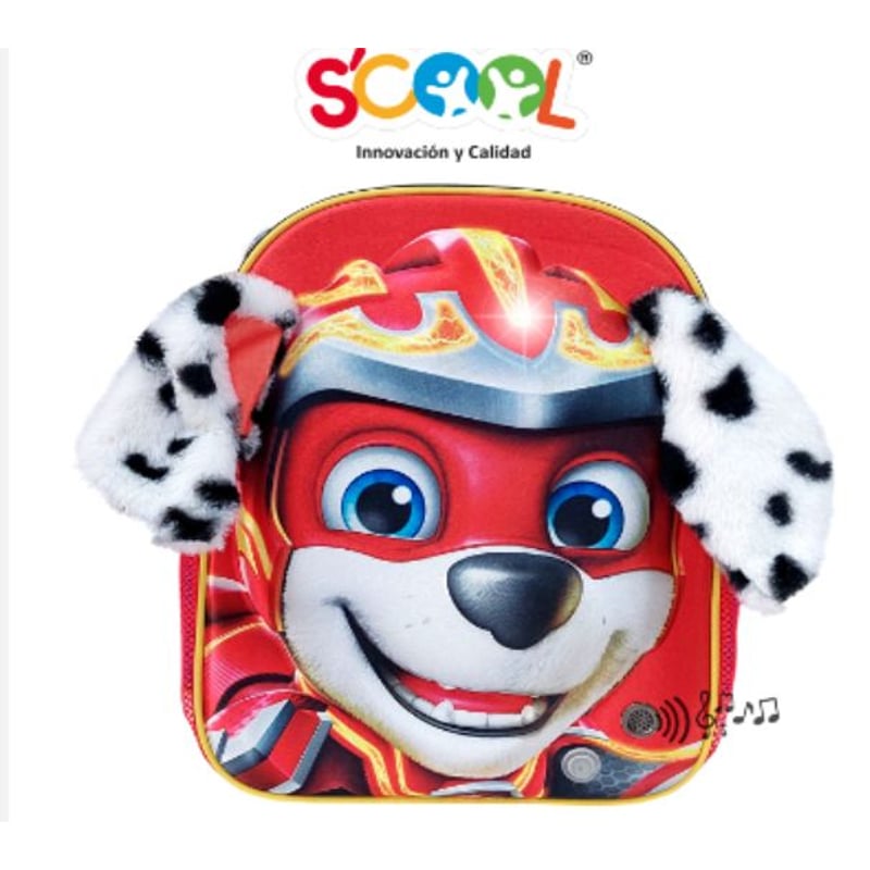 Mochila Marshall Paw Patrol con Sonido SCOOL falabella