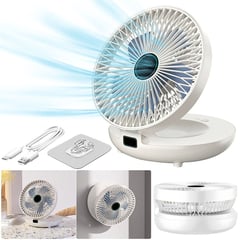 GENERICO - Ventilador Portátil Recargable Blanco