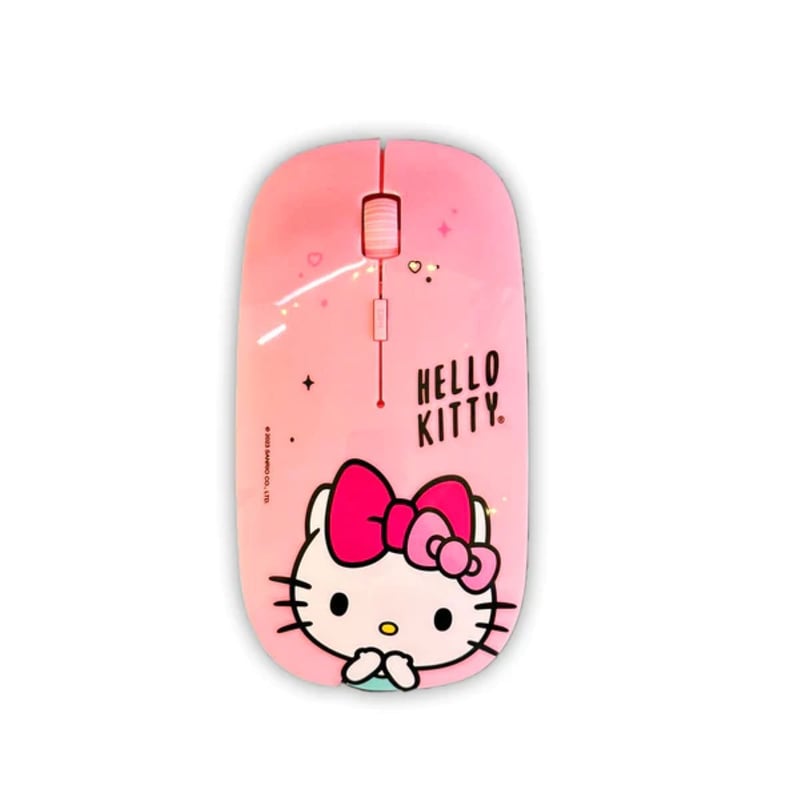 MOUSE INALAMBRICO HELLO KITTY ROSADO SANRIO ORIGINAL A PILAS SANRIO ...