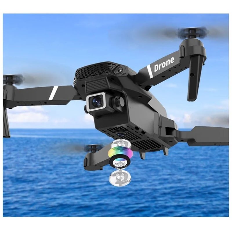 Dron Dual Cámara WiFi HD RC Modelo E88 4K ORIGINAL Video Plegable ...
