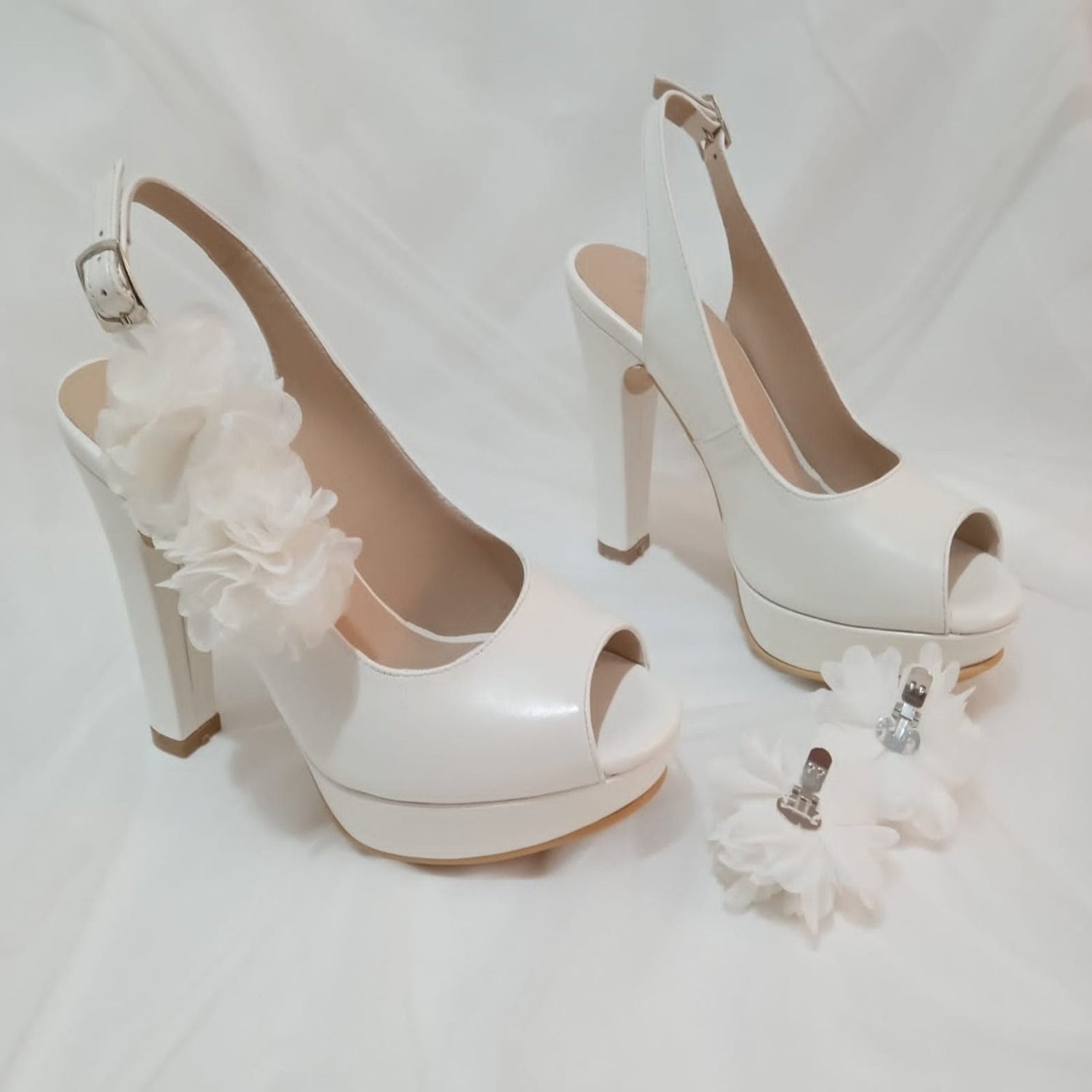 Zapatos de novia marca Gardenia Cueros color ivory tacon 11