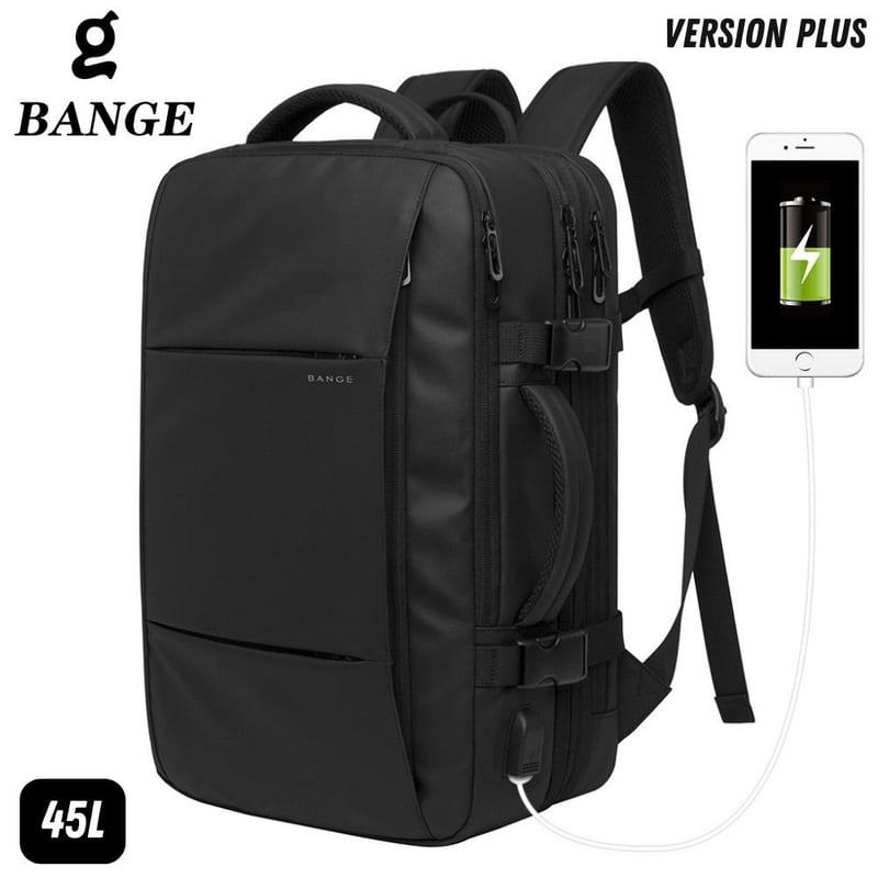 Mochila Bange Expandible 1908 PLUS 45L Negro BANGE | falabella.com