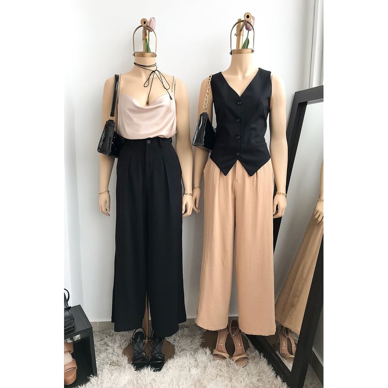Pantalon Casual Mujer Camila Color Camello Estacion 108