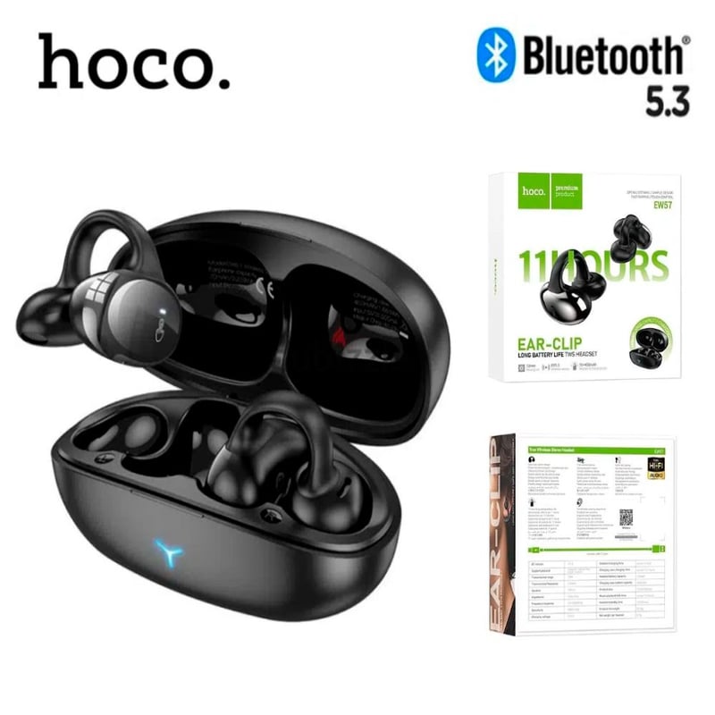 HOCO - Audifonos Bluetooth Inalambrico Hoco EW57 Estereo Auriculares EarClip