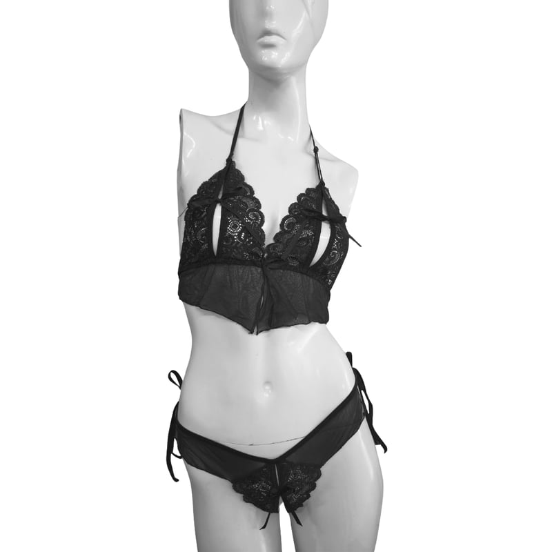 Conjunto Trisha Lenceria sexy fina tanga hilo mas bralette GENERICO falabella