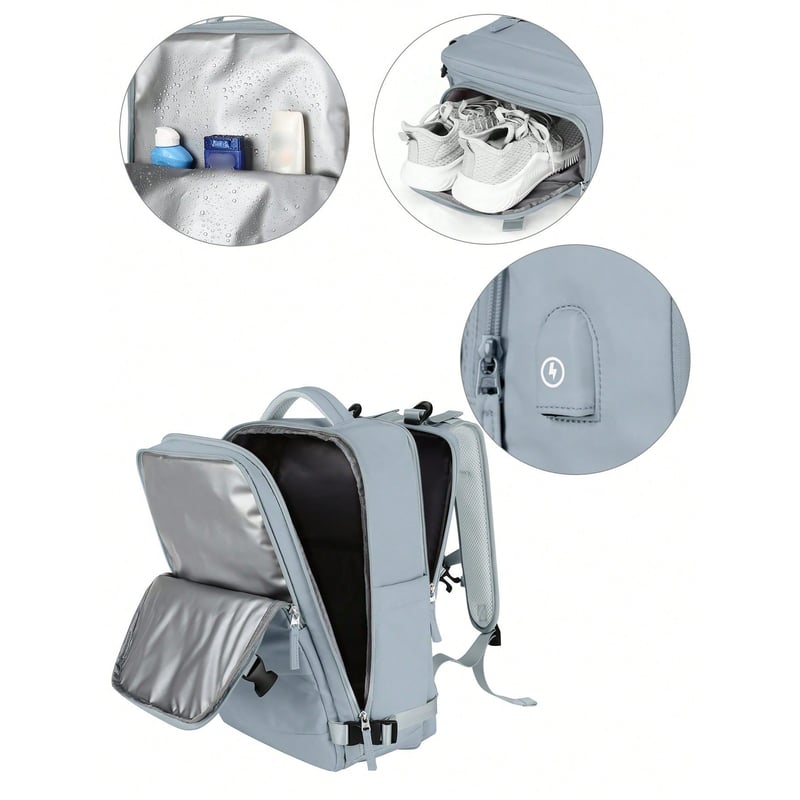 Mochila De Viaje Para Hombre De Mano Azul VATYERTY falabella