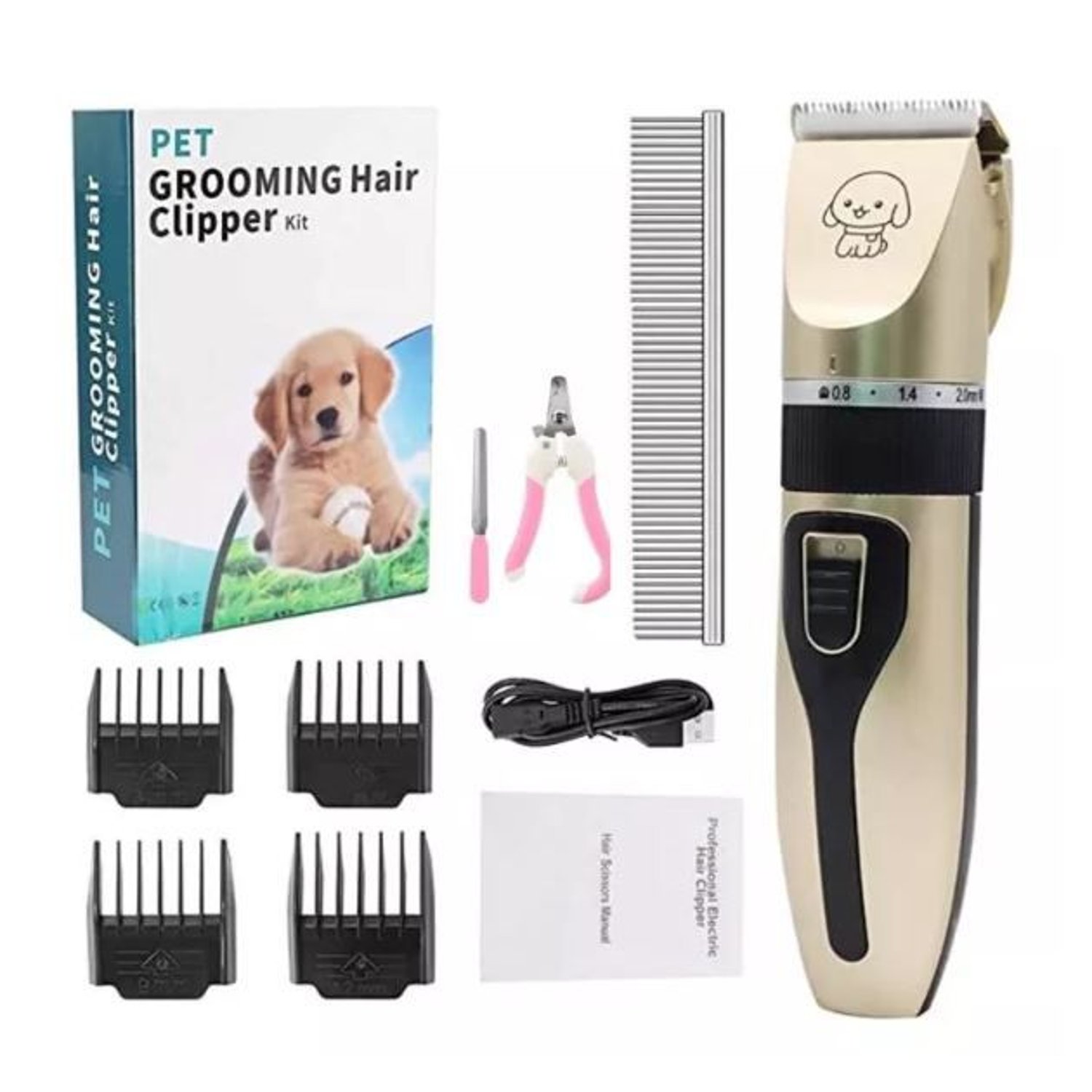 KIT MAQUINA DE CORTAR PELO PERRO GATOS RECARGABLE Sodimac Peru