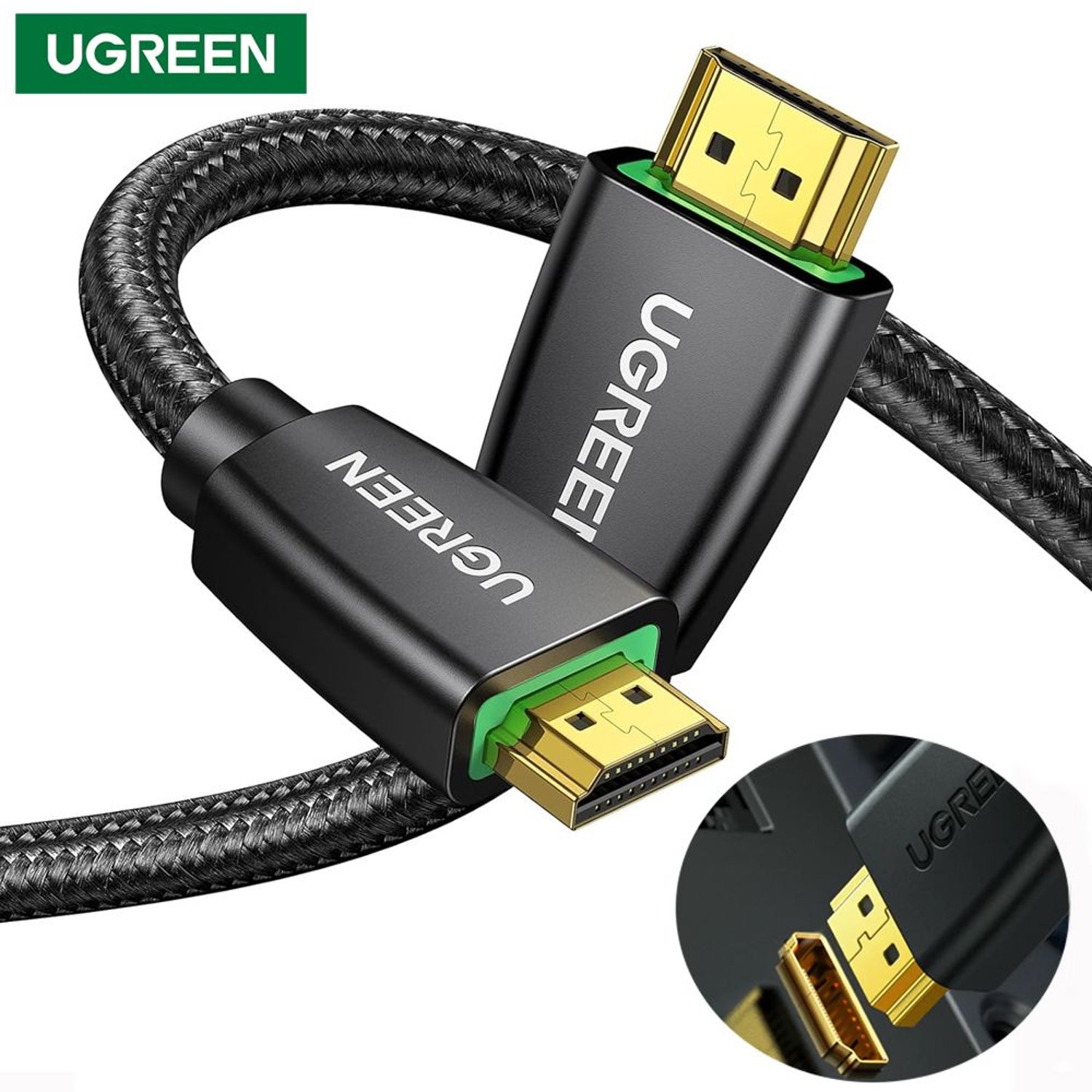 Cable HDMI 2.0 4k 60hz UGREEN Nylon trenzado 5 Metros 3D Ultra HD UGREEN falabella