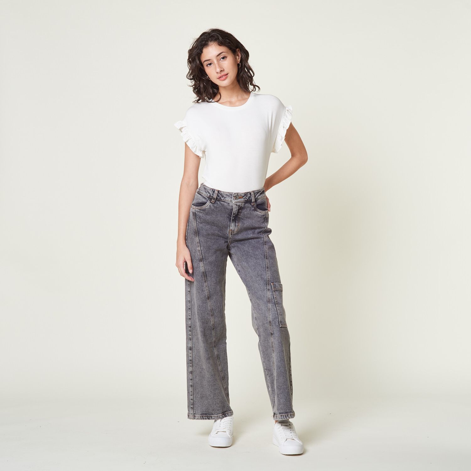 Wide leg jeans de tiro alto para que luzcas increíble con tus atuendos casuales