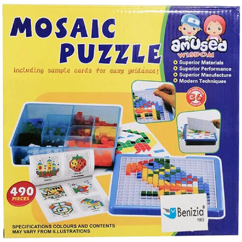 Rompecabezas Didactico Mosaic Puzzle Plantilla GENERICO falabella