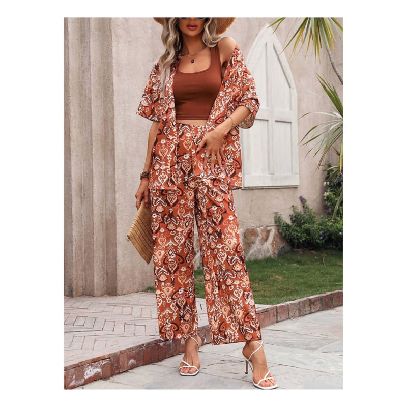 Conjunto Casual Talaith - Set 2 piezas Blusa y pantalón holgado - M ...