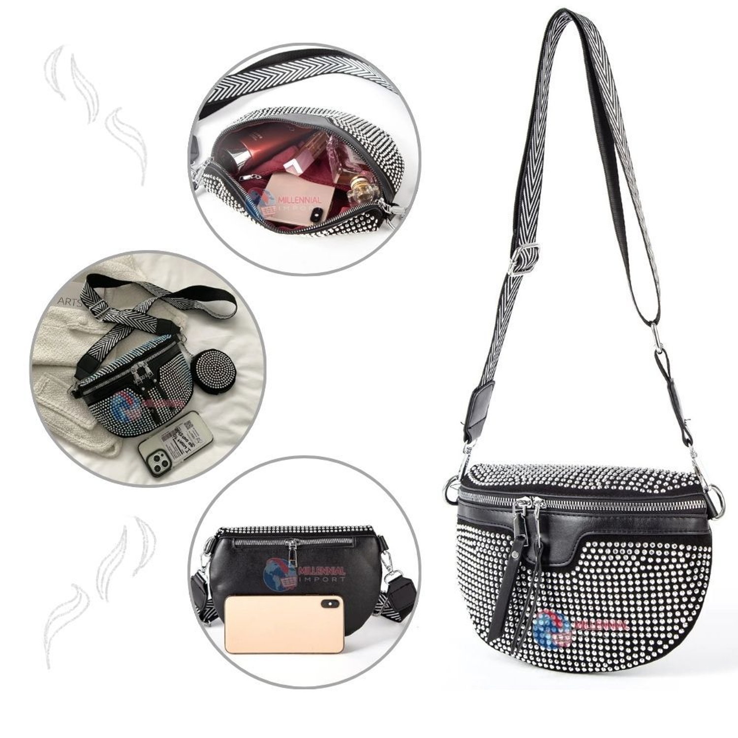 Rinonera Canguro Estilo Minimalista para Mujer Incluye Monedero GENERICO falabella