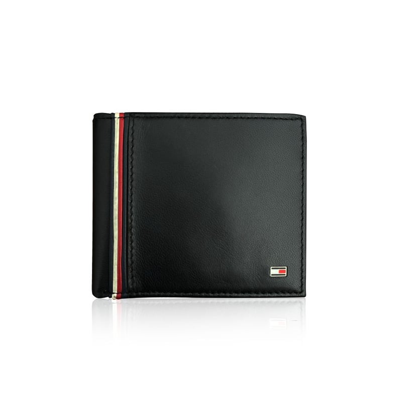 TOMMY HILFIGER - Billetera Tommy Hilfiger Original Passcase Cuero Negro