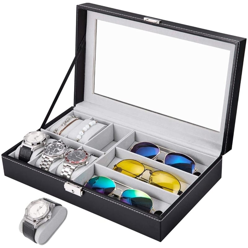 Caja Organizadora para Relojes y Lentes 9 Compartimientos GENERICO falabella