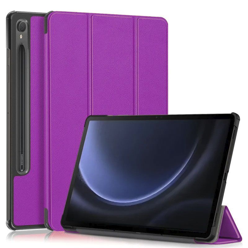 GENERICO - Funda Bookcover para Tablet Samsung Tab S9 FE 10,9 SM-X510-X516 Morado