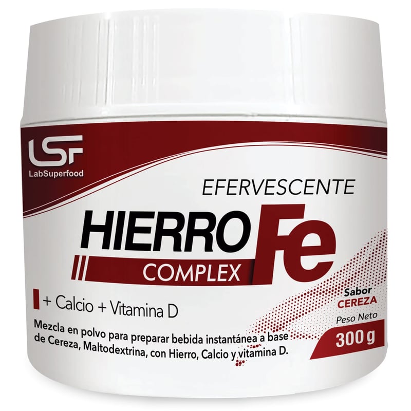 Hierro Complex Efervescente x 300gr LabSuperfood sabor cereza LAB ...