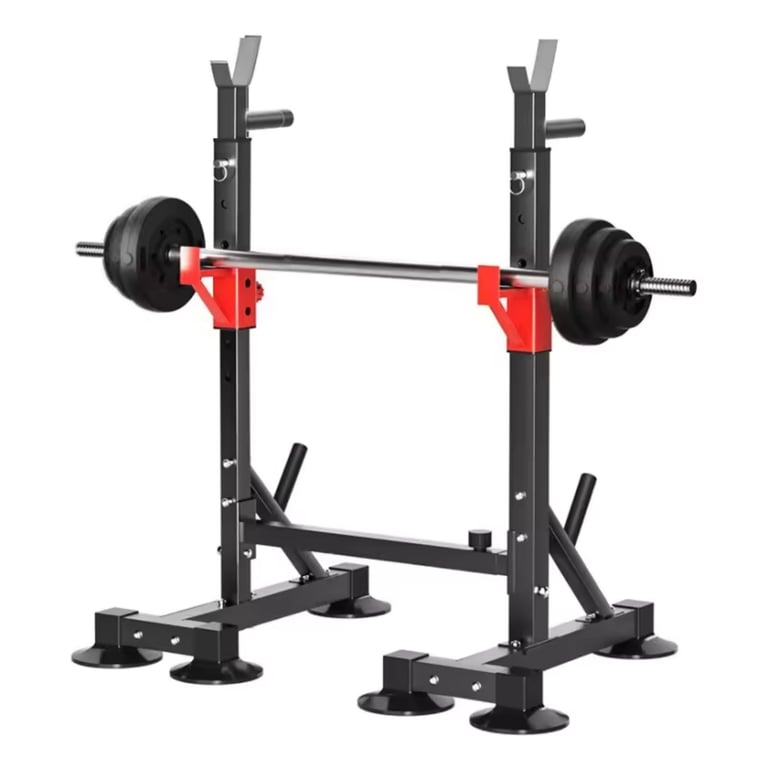 Rack para sentadillas Pro Squats Multifuncional Black ALPHA GYM ...