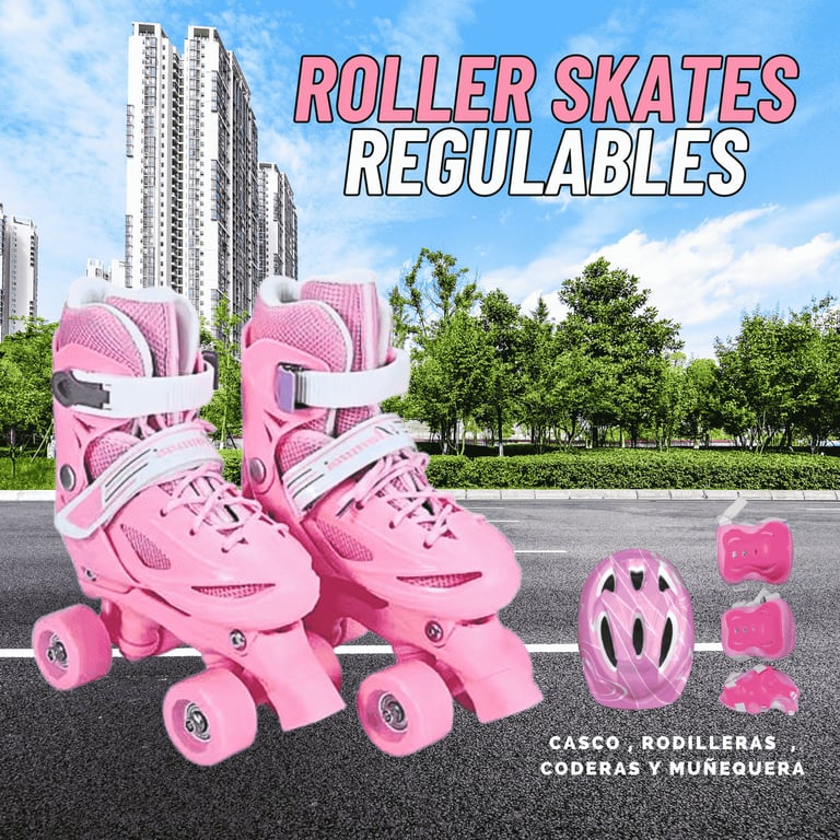 PATINES PARA NIÑA REGULABLE TALLA M 35-38 GENERICO | falabella.com