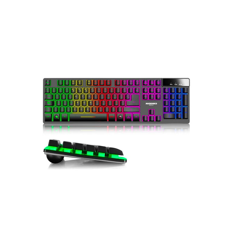 Teclado Gamer Semi Mecánico Micronics Neon con luces led MICRONICS ...
