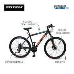 TOTEM - Bicicleta Totem W790 Aro 27.5 Talla 17 Negra