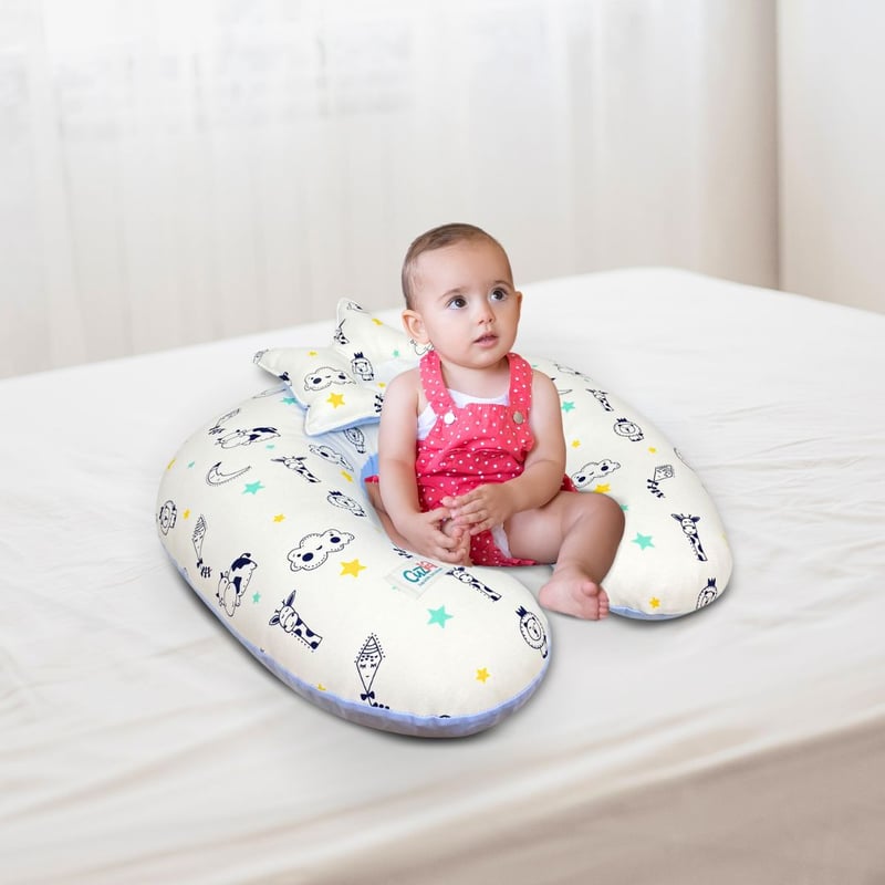 Almohada de Lactancia 5 en 1 PICARON Ligth Blue CUZKA falabella