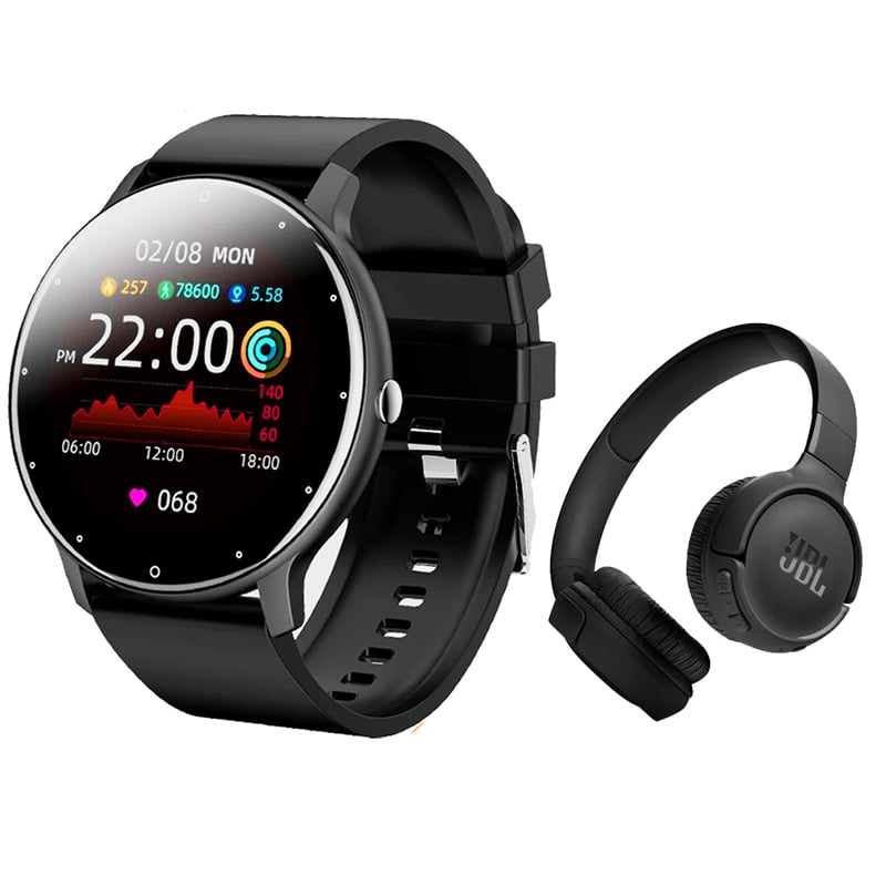 JBL - Audífonos JBL 510BT-Negro y Toumi Fit 2-B watch Reloj inteligente