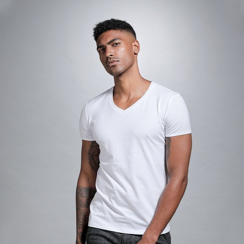 Cuello en V Polo Manga Corta Hombre BAALATHKKO5 falabella