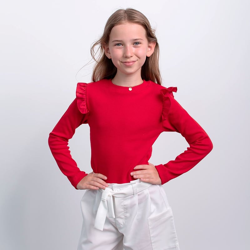 Polos para niñas manga larga new arrivals