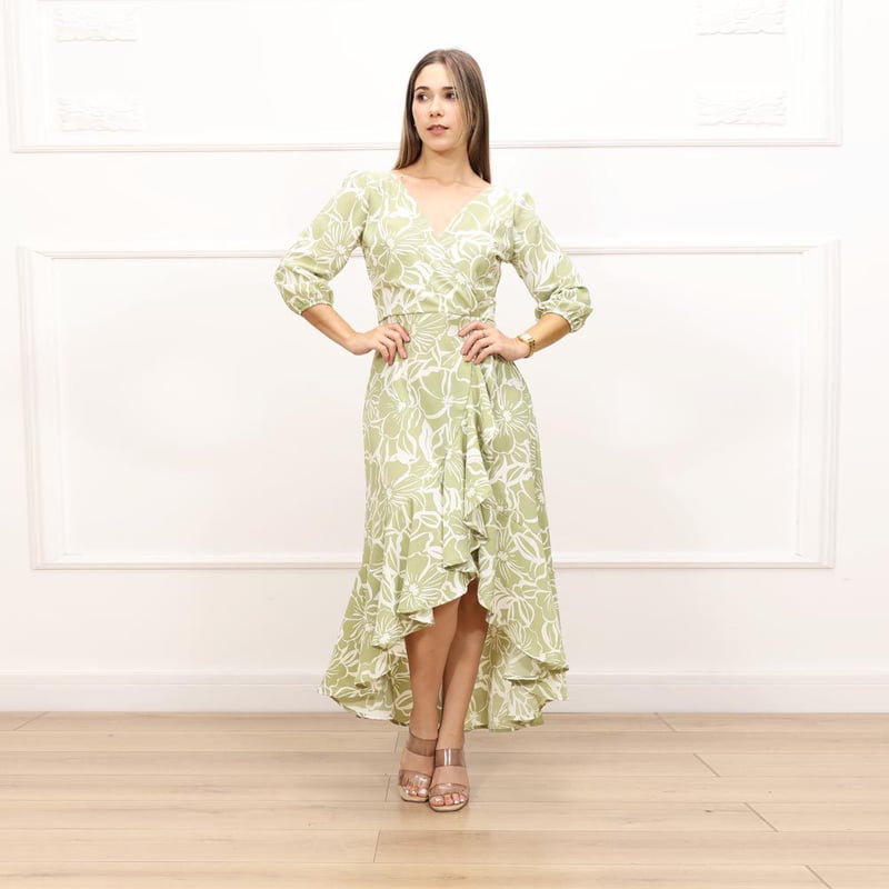 Amaris Lentejuelas Largo Vestido Con Mangas De La Tapa Azul Royal
